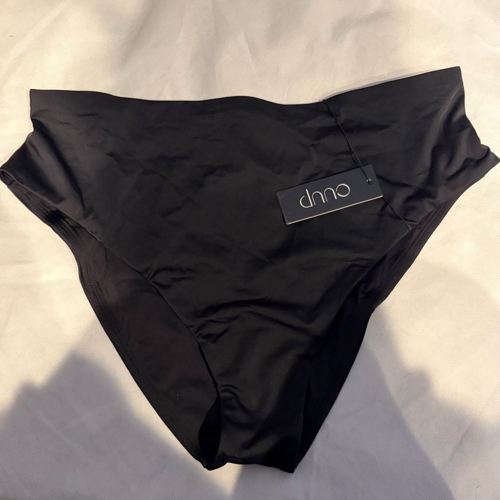 NWT CUUP The Highwaist Swim Bottom in Black sz XXL